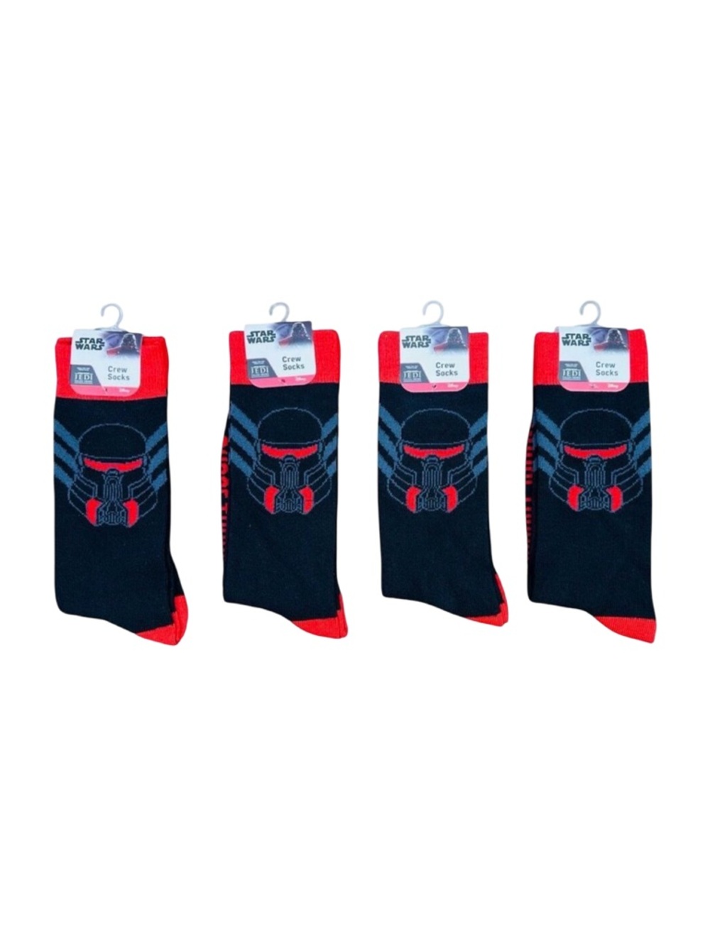 Disney x Star Wars Jedi Fallen Order Crew Socks - One Size - 4 Pairs
